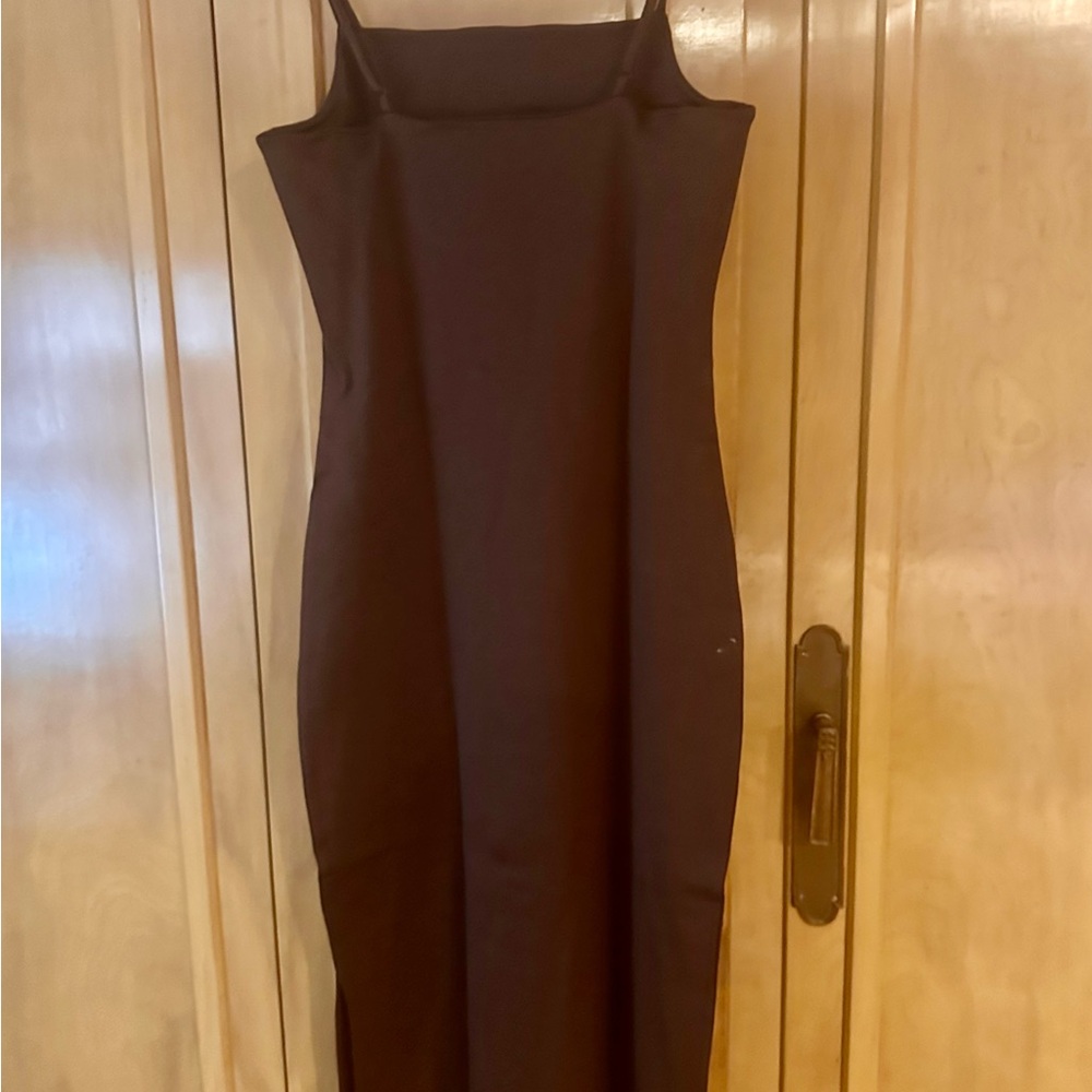 Brown Spaghetti Strap Bodycon Dress for Cocktail